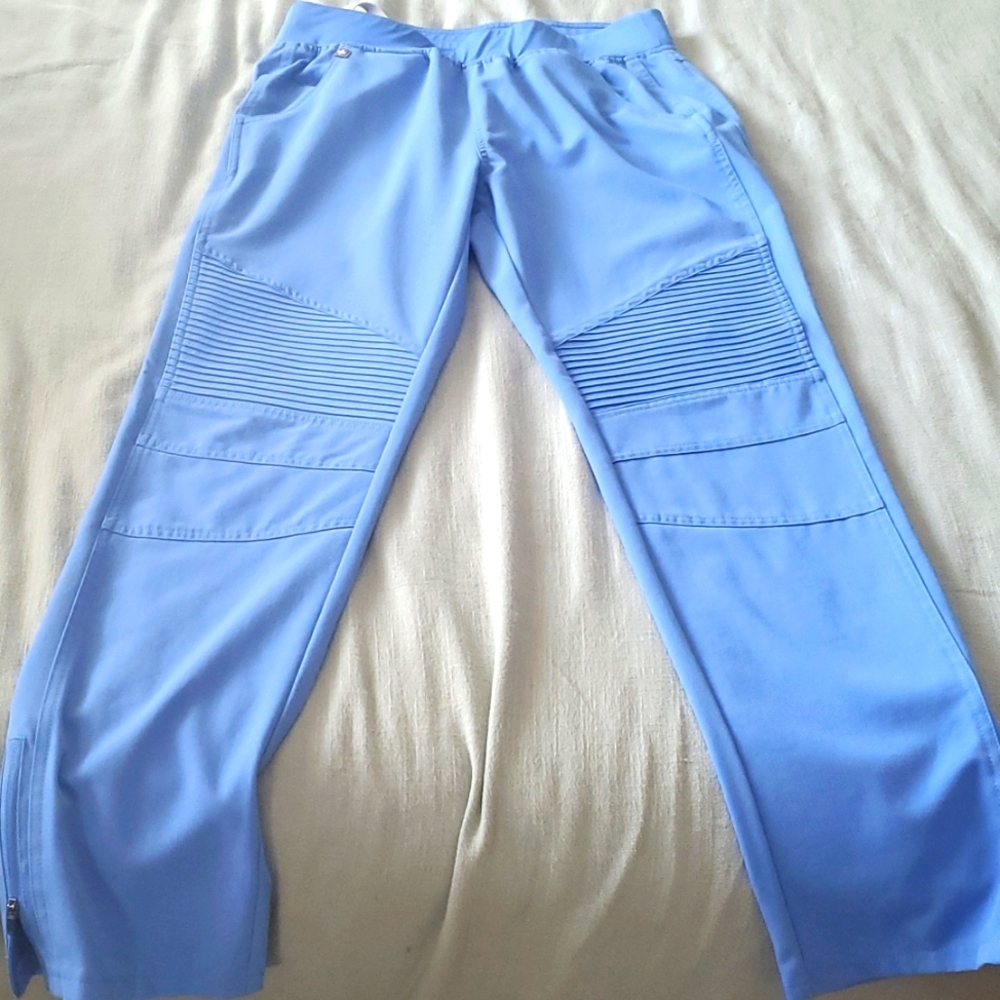 Figs moto style pants